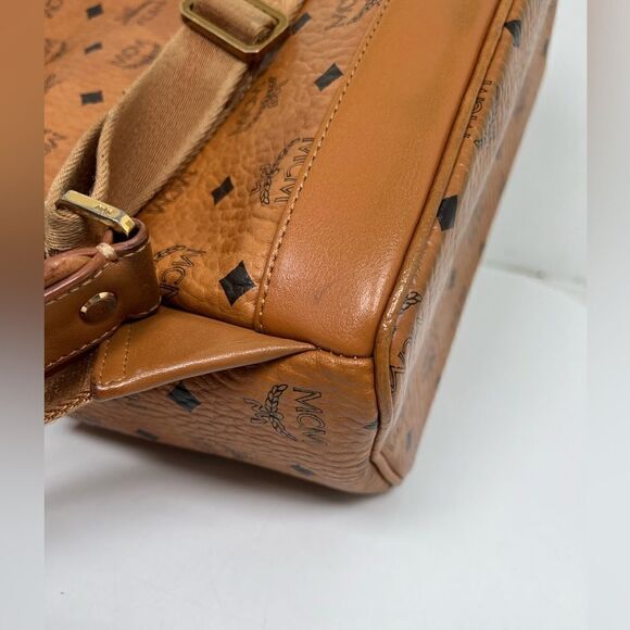 MCM Cognac / Brown Medium Backpack - Picture 6 of 13